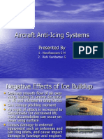 Aircraft Anti-Icing Systems: Presented by