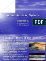 Aircraft Anti-Icing Systems: Presented by