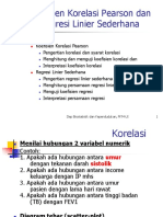 Korelasi Pearson Dan Reg Linier Sederhana Materi Kesebelas