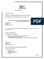Durrani Report Format - 06 Days Subject Based Training