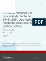 Prol, El Estado Nacional y la provincia de Santa Fe, 1943-1955.