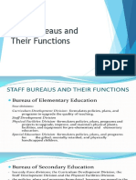Staff Bureaus and Their Functions