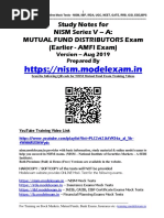 Nism Mutual Fund Study Notes PDF