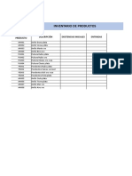 Inventario Control de Stock