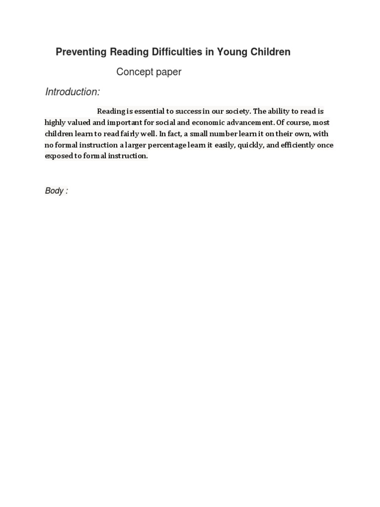 Preventing Reading Issues in Children | PDF