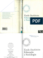 Émile Durkheim - Educação e Sociologia-Edições 70 (2007)
