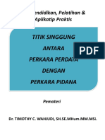 Titik Singgung Antara Perkara Perdata Dengan Perkara Pidana