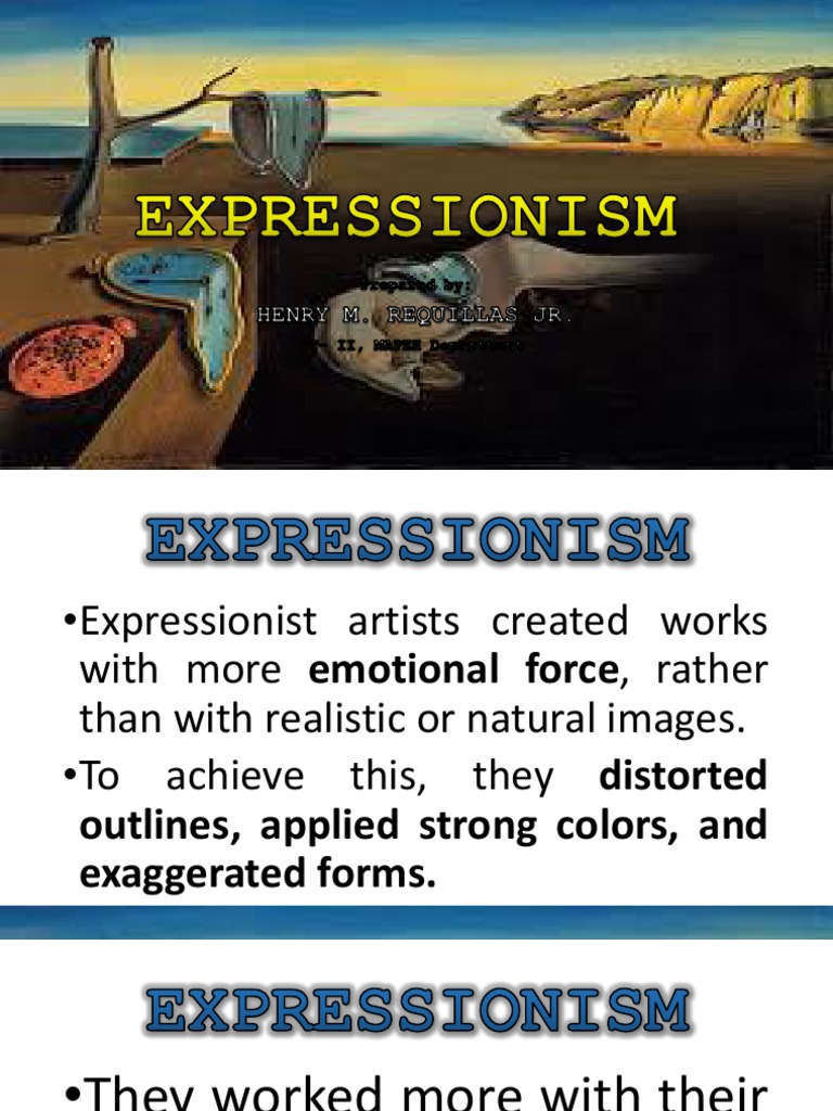 Expressionism Abstractionism PDF Abstract Art Expressionism