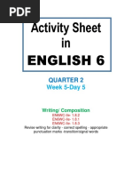 Activity Sheet in English 6: Quarter 2