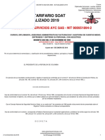 Manual Tarifario SOAT 2019 PDF