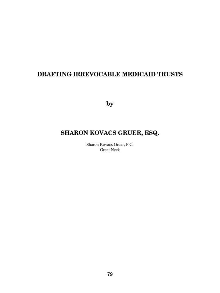 Picture of Drafting Effective Irrevocable Medicaid Trusts to Protect Assets While ...