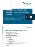 Polarized He Neutron Spin Filters For Neutron Polarization Analysis