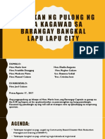 Katitikan NG Pulong NG Mga Kagawad Sa Barangay