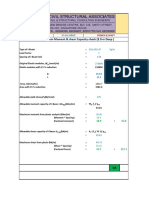 Vertical I Beam Moment & Shear Capacity Check (3.0 M Deep) : Date 37 Gul Drive