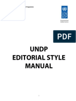 UNDP Editorial Style Manual