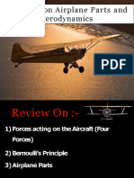 A Review On Airplane Parts and Aerodynamics