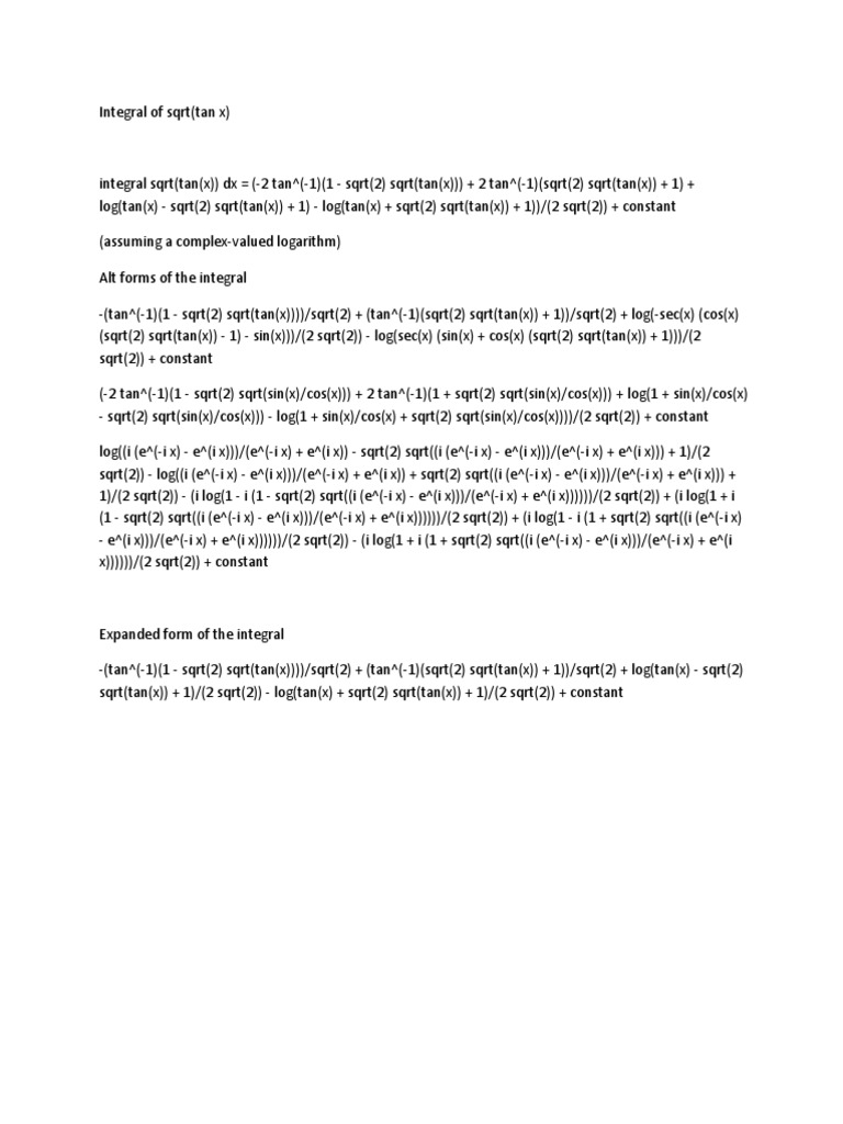 integral-of-sqrt-tanx-pdf-differential-geometry-lie-groups