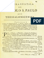 Novo Testamento Almeida 1693 - Primeira Epístola de Paulo Aos Tessalonicenses