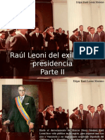 Edgar Raúl Leoni Moreno - Raúl Leoni: Del Exilio A La Presidencia, Parte II