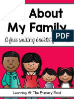 All About My Family: A Free Writing Booklet For K-2