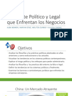 Ambiente Politico y Legal Que Enfrentan