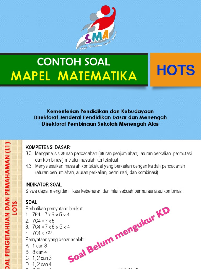 02 Contoh Soal Hots Matematika