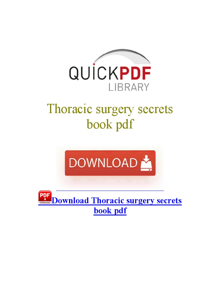 THORACIC SURGERY TEXTBOOK PDF intelligence overview