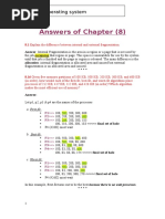 Answers of Chapter (8) : Course: Operating System