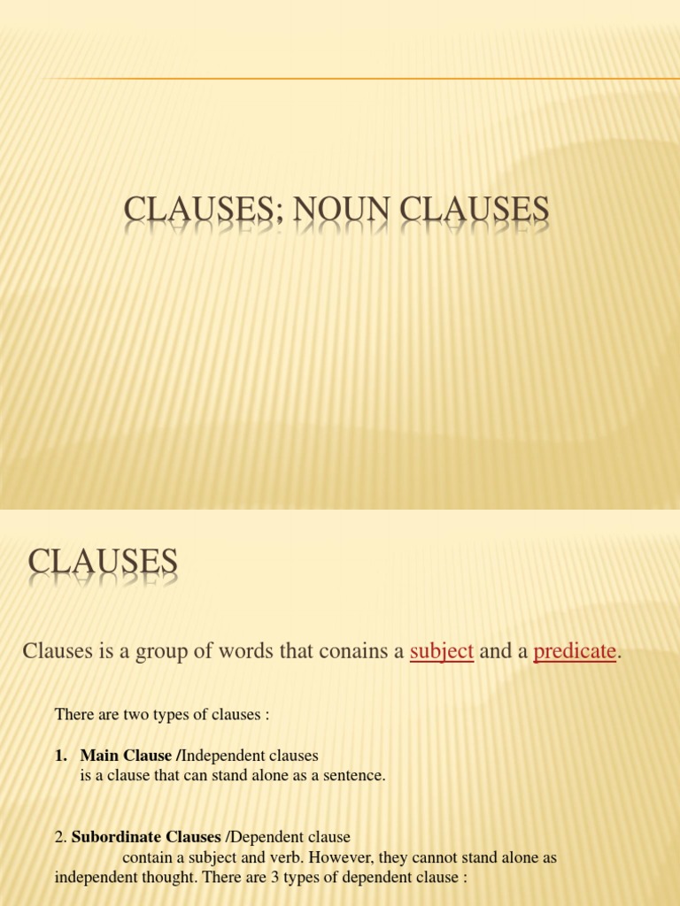 Understanding Noun Clauses Explained | PDF | Language Arts & Discipline