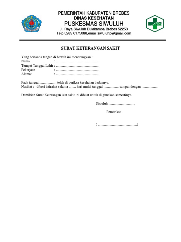 Surat Keterangan Sakit Pdf