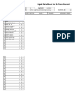 Gradesheet in GRADE 7 TLE