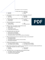 Solutions Practice Test: Multiple Choice