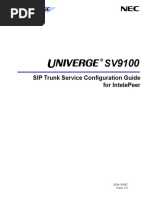 Sip Trunk Service Configuration Guide For Intelepeer: Nda-31687 Issue 2.0