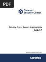 En Genetec Security Center System Requirements