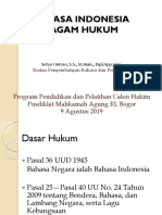 Materi 10 - Bahasa Indonesia Ragam Hukum (Diklat MA)