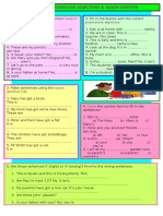 Practice subject pronouns, possessive adjectives and Saxon genitive