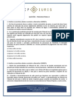 Cp Iuris - Processo Penal Xi - Questoes