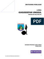 Lomba Gugusdepan Unggul Lgu Jatim 2019 Pangkalan Smasmkma Instrumen Penilaian PDF