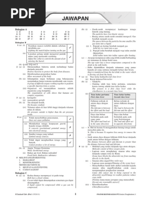 Jawapan Kertas Model Pt3 Modul Aktiviti Pintar Bestari Sains Tingkatan 3 Berdasarkan Format Pt3 Mulai 2019 Pdf Pdf
