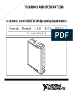 24-Bit Half - Full-Bridge Analog Input Module NI 9237 PDF