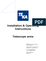 Installation & Operating Instructions Telescope Arms: TEKA Absaug-Und Entsorgungs