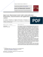 Progress in Materials Science: E. Comini, C. Baratto, G. Faglia, M. Ferroni, A. Vomiero, G. Sberveglieri