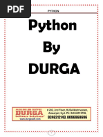 Python Durga Notes