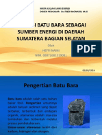 Potensi Batu Bara Sebagai Sumber Energi Di Daerah