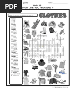 Clothes and Present Continuous For Kids | PDF | Sweater | English ...
