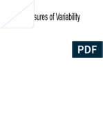 Measures of Variability