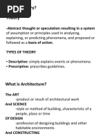 What Is Theory? Theory: - Abstract Thought or Speculation Resulting in A System