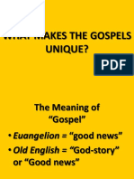 What Makes The Gospels Unique?