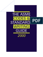 The Asme Standards Guide: Codes & Writing