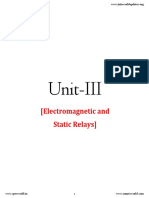 Unit-III: (Electromagnetic and Static Relays)